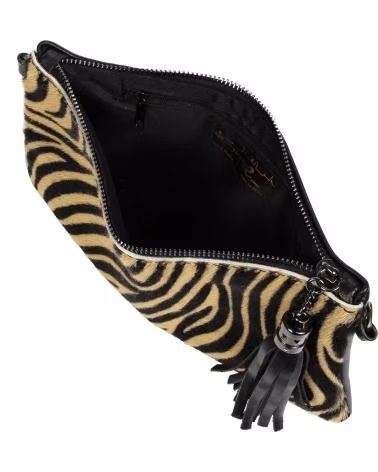 FIRENZE ARTEGIANI ERMINE BOLSO BANDOLERA NEGRO