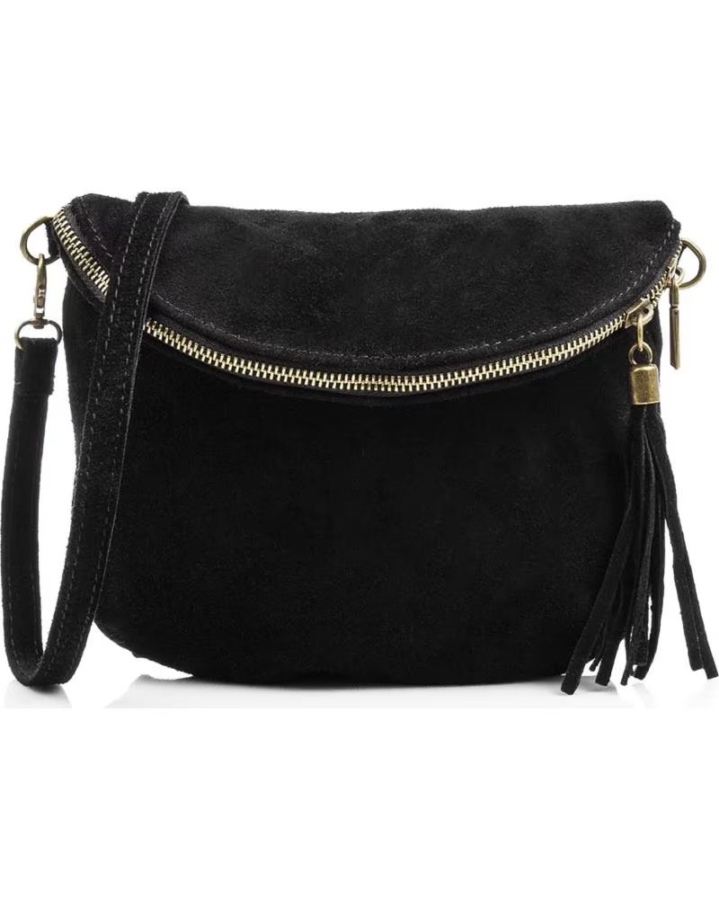 FIRENZE ARTEGIANI CENERENTE BOLSO BANDOLERA NEGRO