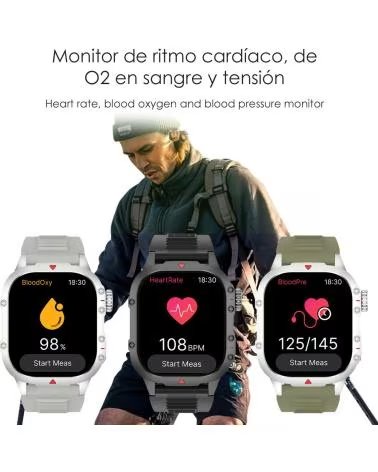 DAM SMARTWATCH B04 MILITAR VERDE