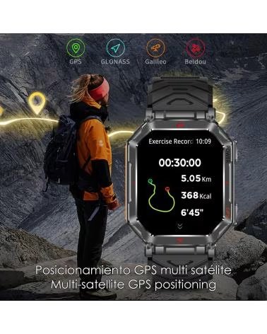 DAM SMARTWATCH KR92 GPS PRETO 54161 NEGRO