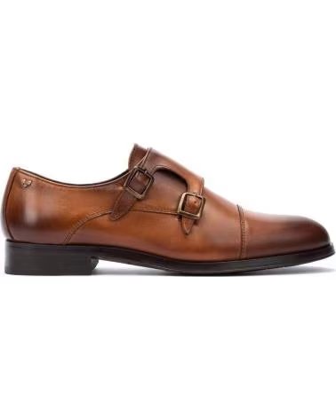 Zapatos de Hombre MARTINELLI DE PIEL CON DOBLE HEBILLA BRANDY