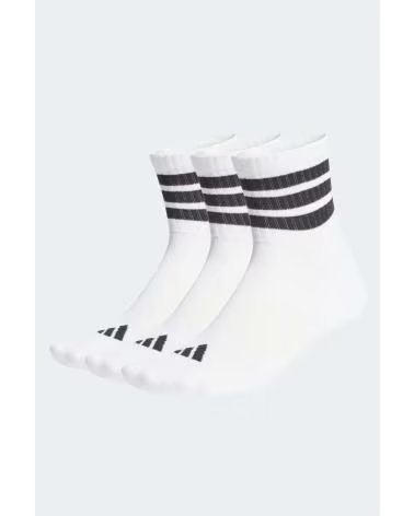 ADIDAS CALCETINES 3S ESS C MID 3P EN BLANCO PARA UNISEX WHITE-BLACK-BLACK