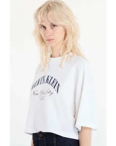 CALVIN KLEIN CAMISETA JEANS LV047F813G BLANCA YAF