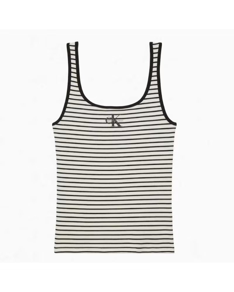 CALVIN KLEIN Camiseta De Tirantes Jeans 071403400008 en black stripe para unisex BLACK STRIPE