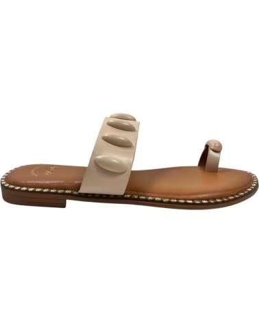TIMBOS SANDÁLIA RASTEIRA DE DEDO BEIGE