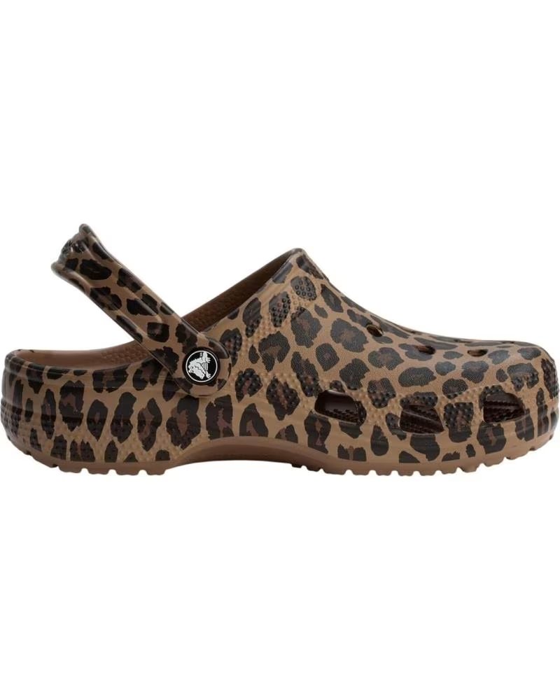 CROCS - CHANCLAS MARRON UNISEX - CLASSIC ANIMAL CLOG 41-42