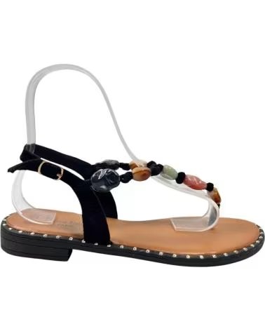 TIMBOS SANDALIA ESCLAVA PLANA 132986 NEGRO