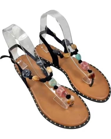 TIMBOS SANDALIA ESCLAVA PLANA 132986 NEGRO