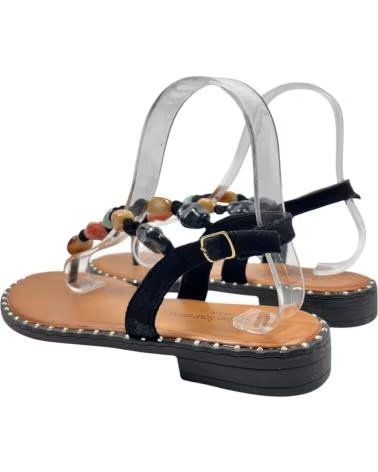 TIMBOS SANDALIA ESCLAVA PLANA 132986 NEGRO