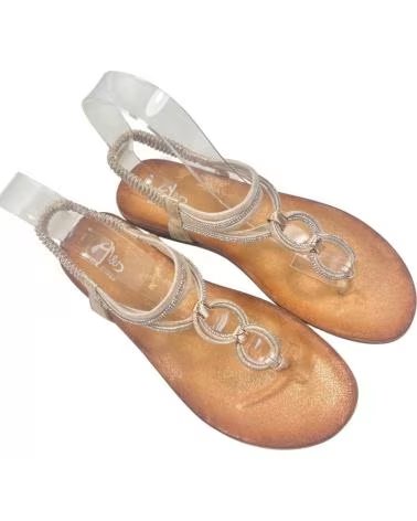 TIMBOS SANDALIA ESCLAVA PLANA DE MUJER ORO 132971 AMARILLO