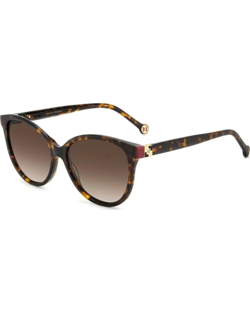 CAROLINA HERRERA HER-0237-S-O63 SUNGLASSES TORTOISESHELL