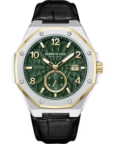 KENNETH COLE RELOJ AUTOMÁTICO KCWGX0059003 CON CORREA DE PIEL NEGRO