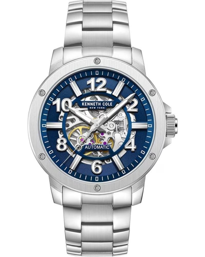 KENNETH COLE RELOJ AUTOMÁTICO KCWGY0064002 ESFERA AZUL GRIS