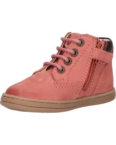 Botines de Niña KICKERS 537938-30 TACKLAND GOLF NUBUCK 131 ROSE CLAIR
