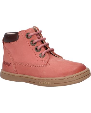 Botines de Niña KICKERS 537938-30 TACKLAND GOLF NUBUCK 131 ROSE CLAIR