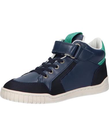 Zapatos de Niña y Niño KICKERS 878831-30 WINCKY CDT CUIR NUBUCK 103 MARINE VERT BLE
