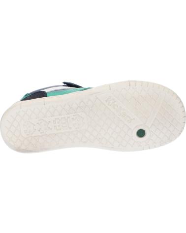 Zapatos de Niña y Niño KICKERS 878831-30 WINCKY CDT CUIR NUBUCK 103 MARINE VERT BLE