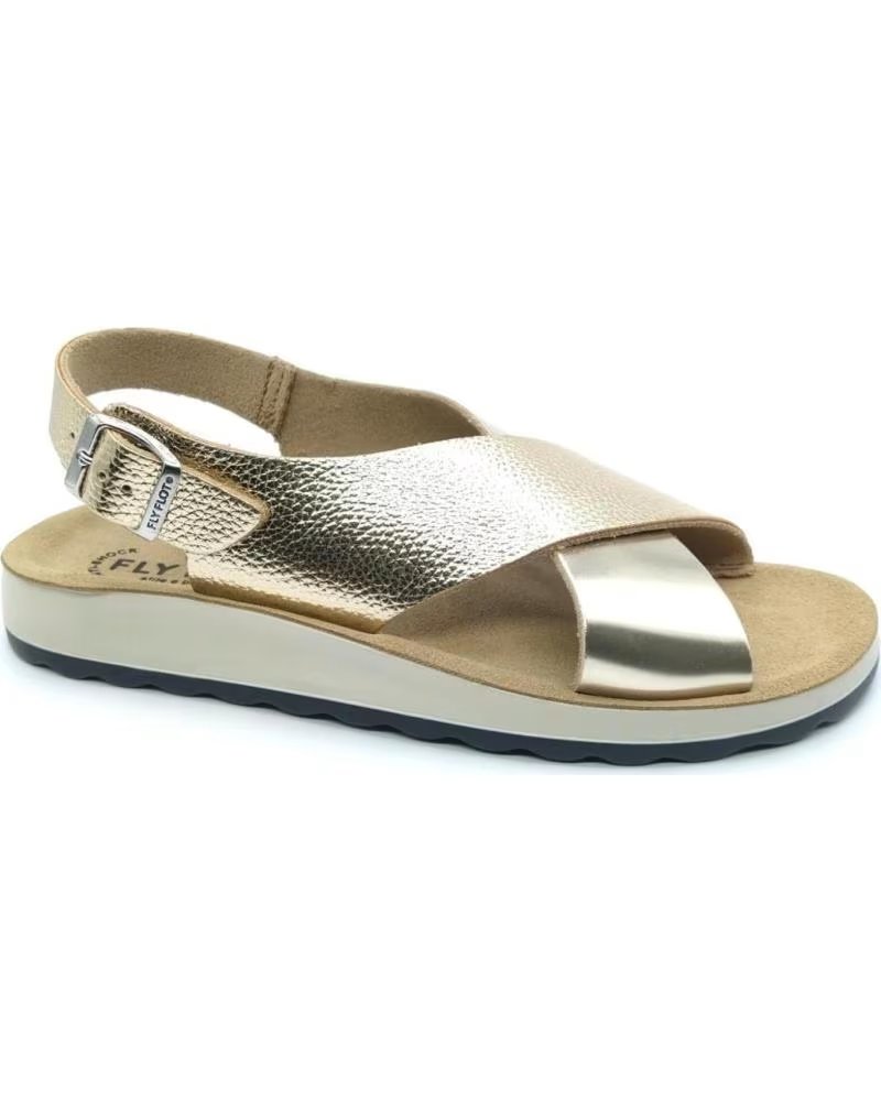 FLY FLOT 77 G61 SANDALE MIT GEKREUZTEN RIEMEN GOLD