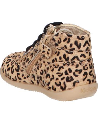 Botins de Menina KICKERS 830286-10 BONZIP-2 11 BEIGE