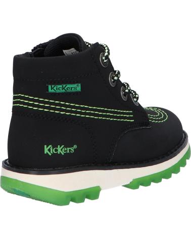 Botines de Niña y Niño KICKERS 878740-10 KICKRALLY20 PU NUBUCK 81 NOIR VERT