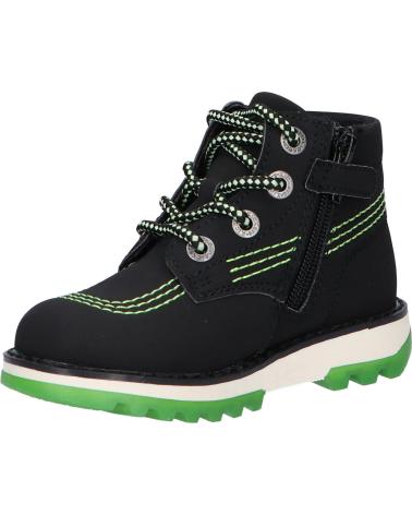 Botines de Niña y Niño KICKERS 878740-10 KICKRALLY20 PU NUBUCK 81 NOIR VERT
