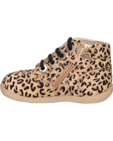 Botins de Menina KICKERS 830286-10 BONZIP-2 11 BEIGE