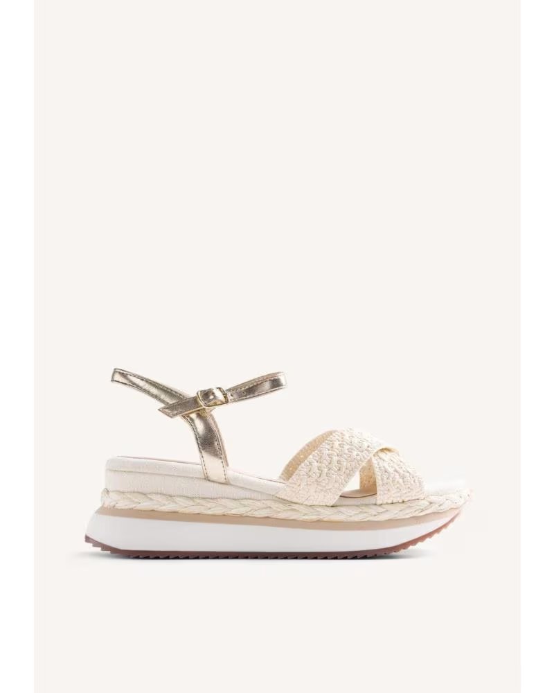 GIOSEPPO SANDALIAS TREVELIN EN BLANCO PARA MUJER BEIG CLARO