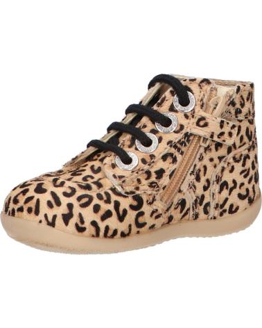 Botins de Menina KICKERS 830286-10 BONZIP-2 11 BEIGE