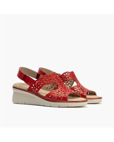 PITILLOS SANDALO P11012 CON TRAFORI ROJO