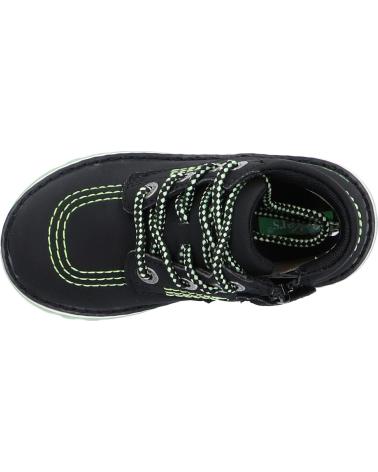 Botines de Niña y Niño KICKERS 878740-10 KICKRALLY20 PU NUBUCK 81 NOIR VERT