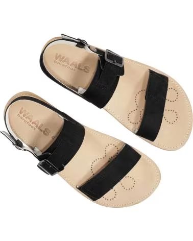 WAALS SANDALE BAREFOOT ARTISANALE DUNE I 163 NEGRO