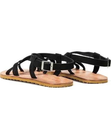 WAALS SANDALE BAREFOOT HANDCRAFTED NATUR I NOIR NEGRO