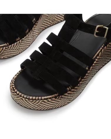 FITFLOP SANDALIAS PLATAFORMA GRAPHIC-WEAVE A5O-001 NEGRO