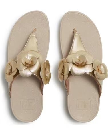 FITFLOP W LULU FLOWER TOE-POST SANDALS A4N-675 AMARILLO