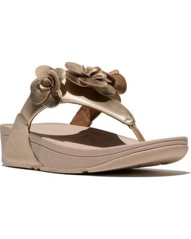 FITFLOP W LULU FLOWER TOE-POST SANDALS A4N-675 AMARILLO