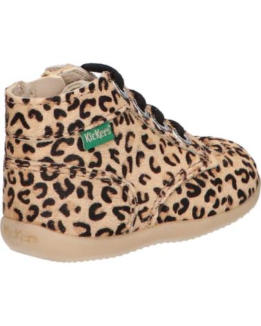 Botins de Menina KICKERS 830286-10 BONZIP-2 11 BEIGE