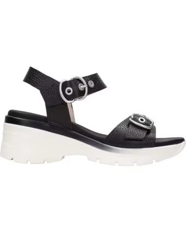 HISPANITAS SANDALIA CEDRO HV264798 EN PIEL NEGRA NEGRO