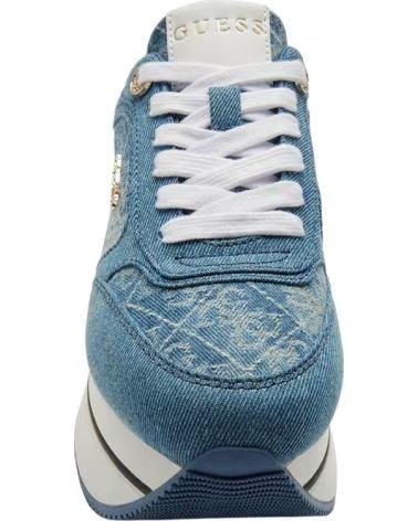 GUESS CAMRIO11 PLATFORM SNEAKERS WITH LOGO AZUL