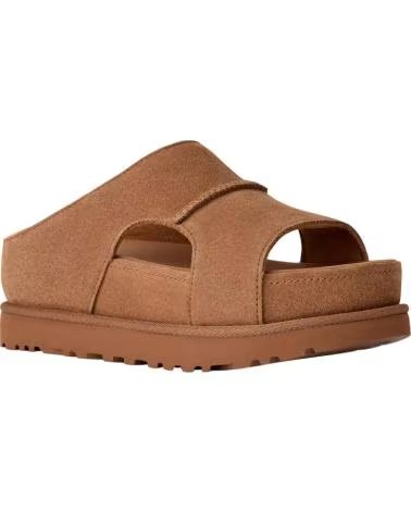 UGG SANDALIAS DE PLATAFORMA GOLDENSTAR HI CUTOUT SLIDE CHESTNUT 1175132 MARRóN