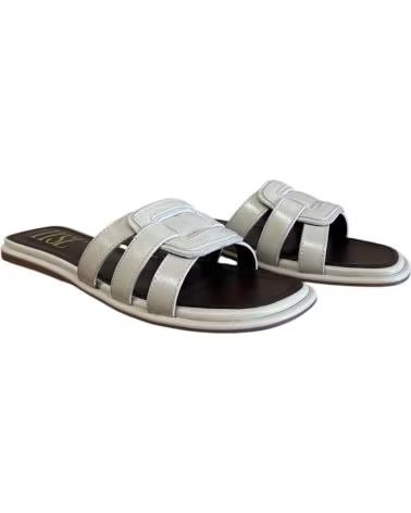 ITSE FLACHE SANDALE VIRGI BLANCO