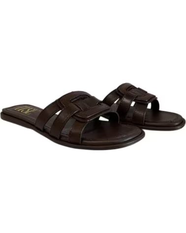 ITSE FLACHE SANDALE MODELL VIRGI IN BRAUN MARRóN