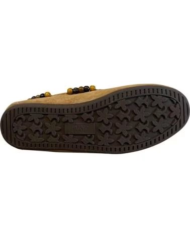 ITSE MOCASSINS MINESOTA EM CAMURÇA CASTANHA COM DETALHES MARRóN