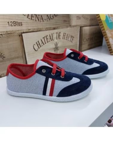 Deportivas de Niño TOKOLATE ZAPATILLA CASUAL BANDERA 213501 ROJO