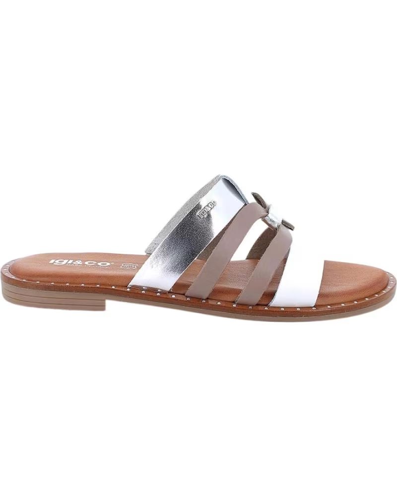 IGI&CO 1183522 SANDALEN AUS LAMINIERTEM LEDER BLANCO