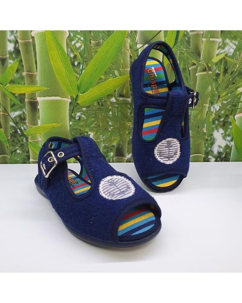 Botas de Mujer CHISPAS ZAPATILLA DE CASA RIZO ANCLA 68 AZUL MARINO