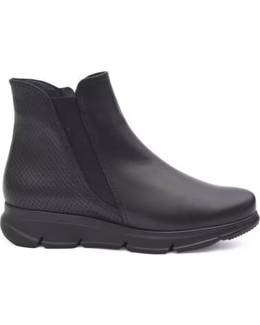 Botines de Hombre BAERCHI OLGA 54065 EN PIEL COLOR NEGRO