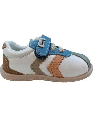 Zapatillas deporte de Niño ZAPY FLEX AG200881 DE PIEL BLANCO