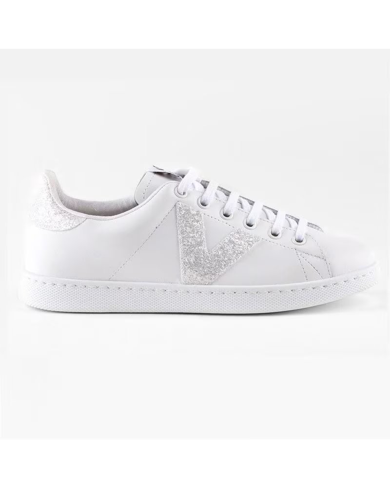 VICTORIA ZAPATILLA PIEL BLANCA TAUPE 1125188 LEOPARDO BLANCO