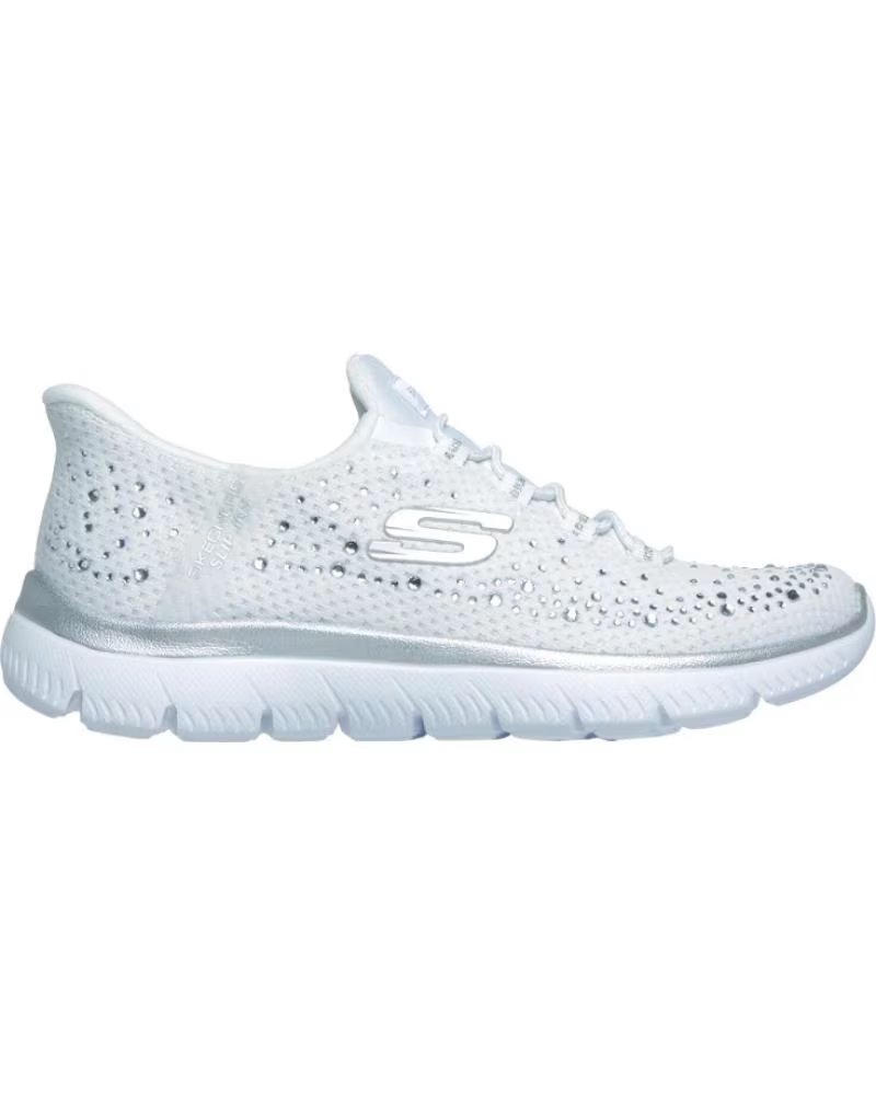 SKECHERS SCARPE DA GINNASTICA SUMMITS-BRILLIANT SHINE 150273 BLANCO