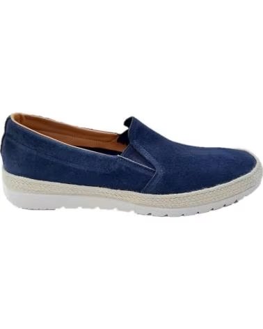 pour Homme ESPADRILLE CM MEDITERRANEA EN CROÛTE DE CUIR AZUL MARINO